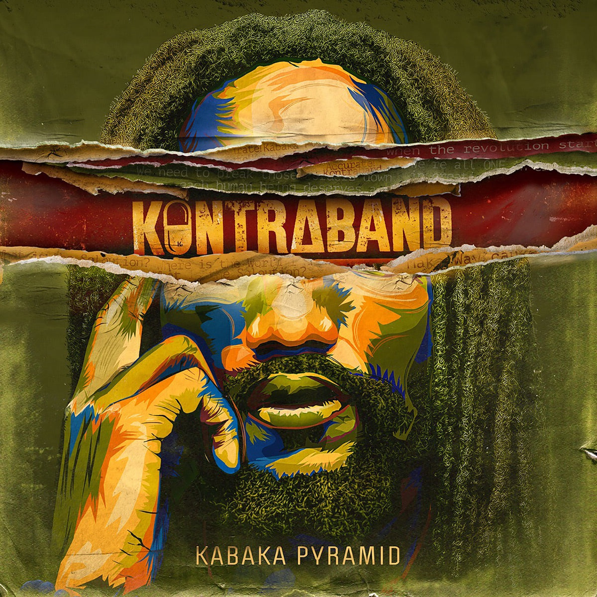 Kabaka Pyramid — Kontraband, vinyl LP album cover
