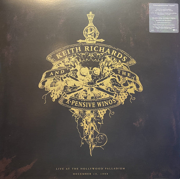 Keith Richards And The X-Pensive Winos — Live At The Hollywood Palladium December 15, 1988, vinyl LP album cover
