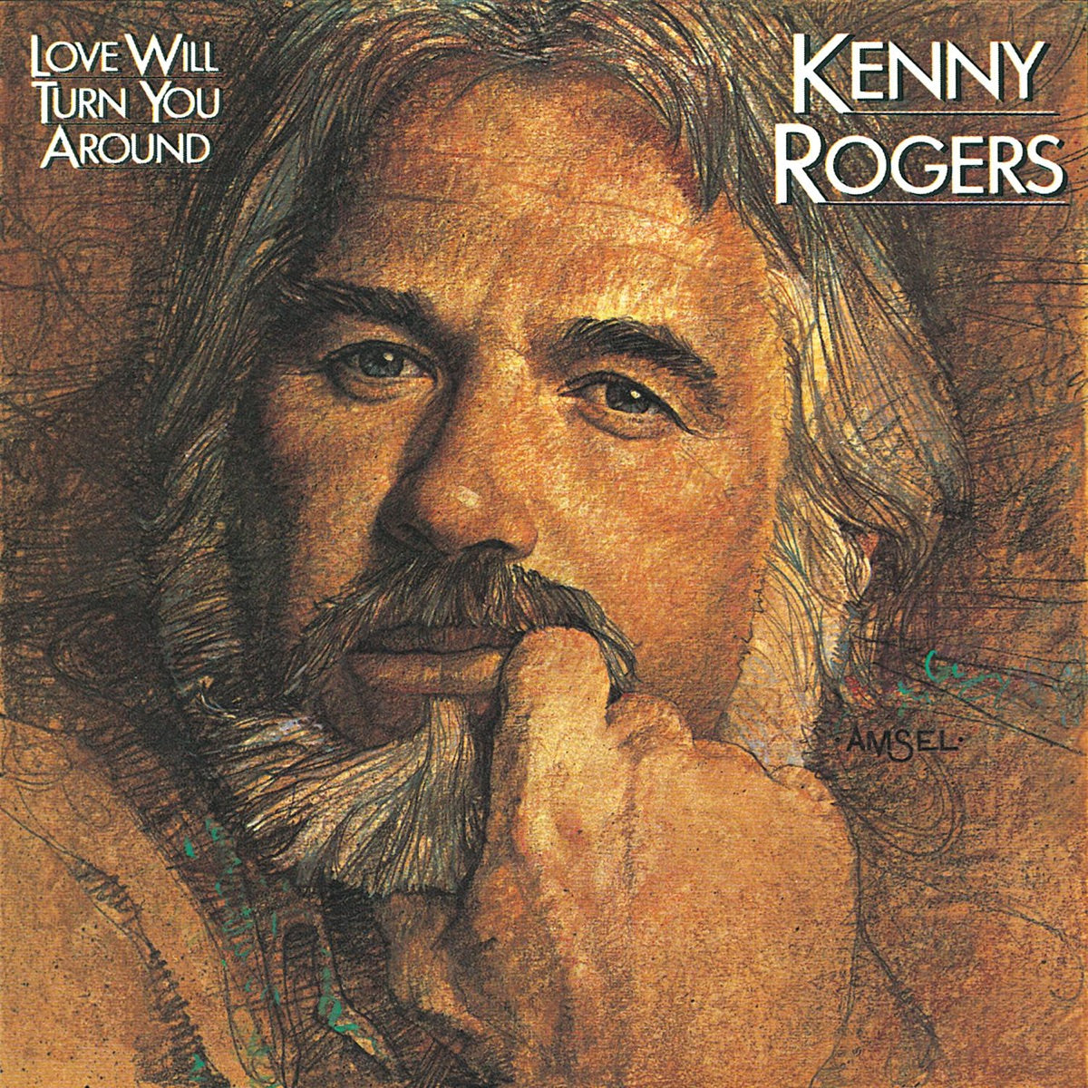 Kenny Rogers — Love Will Turn You Around, vinyl LP album cover