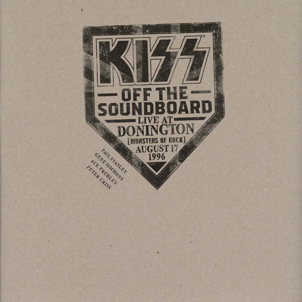 Kiss — KISS Off The Soundboard: Live In Donington, vinyl LP album cover