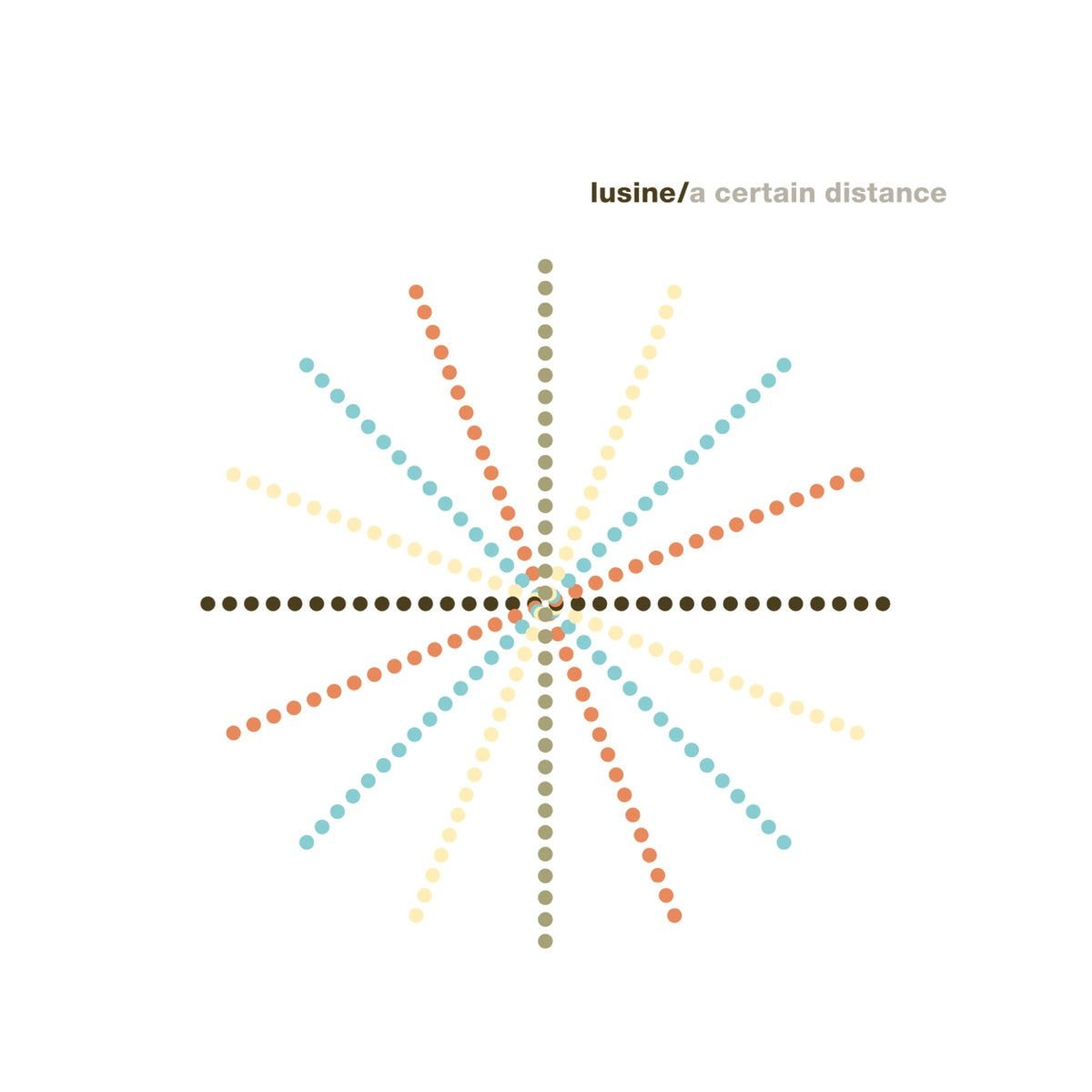 Lusine — A Certain Distance, vinyl LP album cover