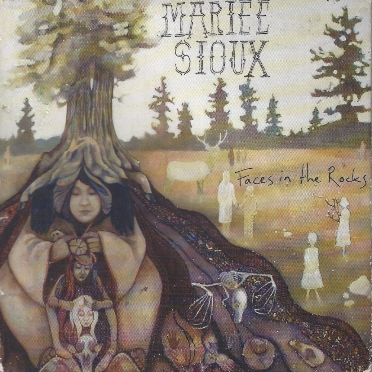 Mariee Sioux — Faces in the Rocks, vinyl LP album cover