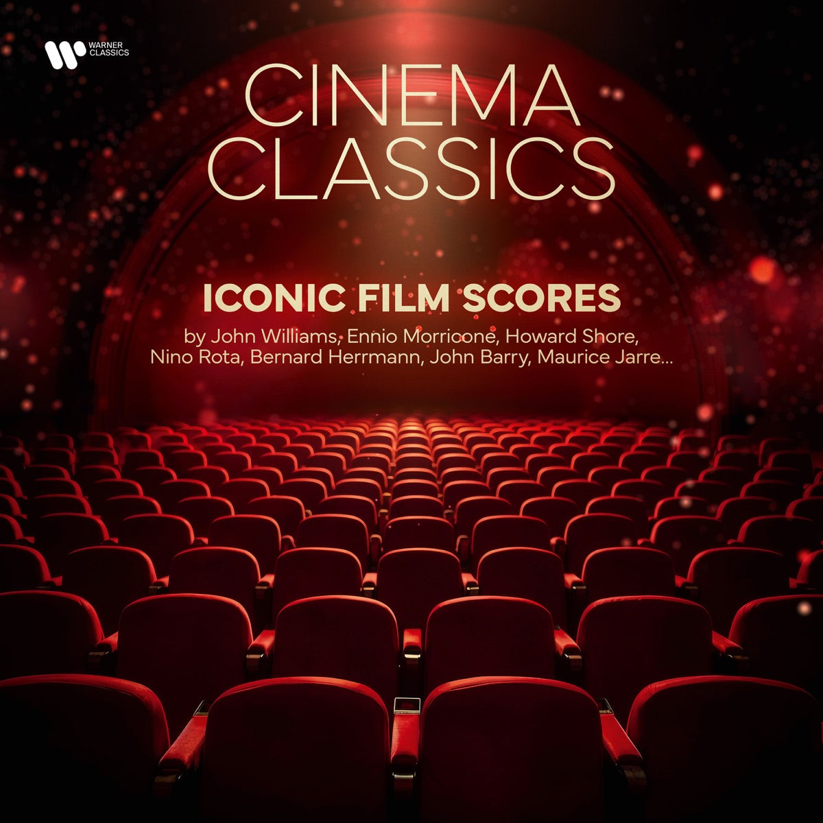 Marko Letonja & Orchestre philharmonique de Strasbourg — Cinema Classics - Iconic Film Scores by John Williams, Ennio Morricone, Howard Shore, Nino Rota, Bernard Herrmann, John Barry, Maurice Jarre..., vinyl LP album cover