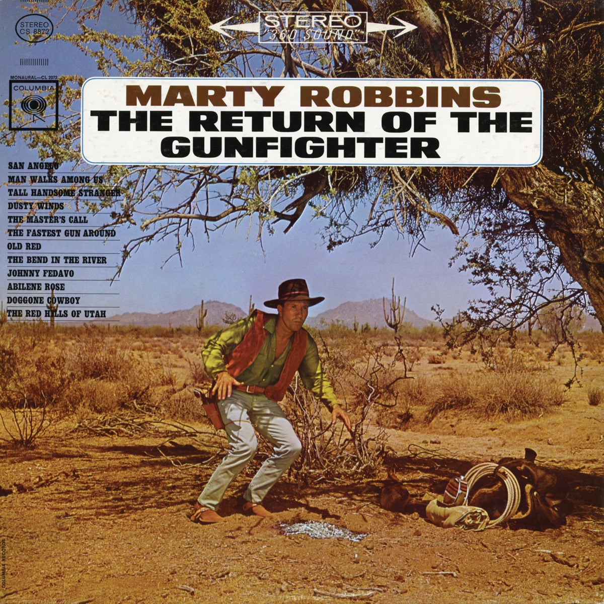 Marty Robbins — Return of the Gunfighter, vinyl LP album cover