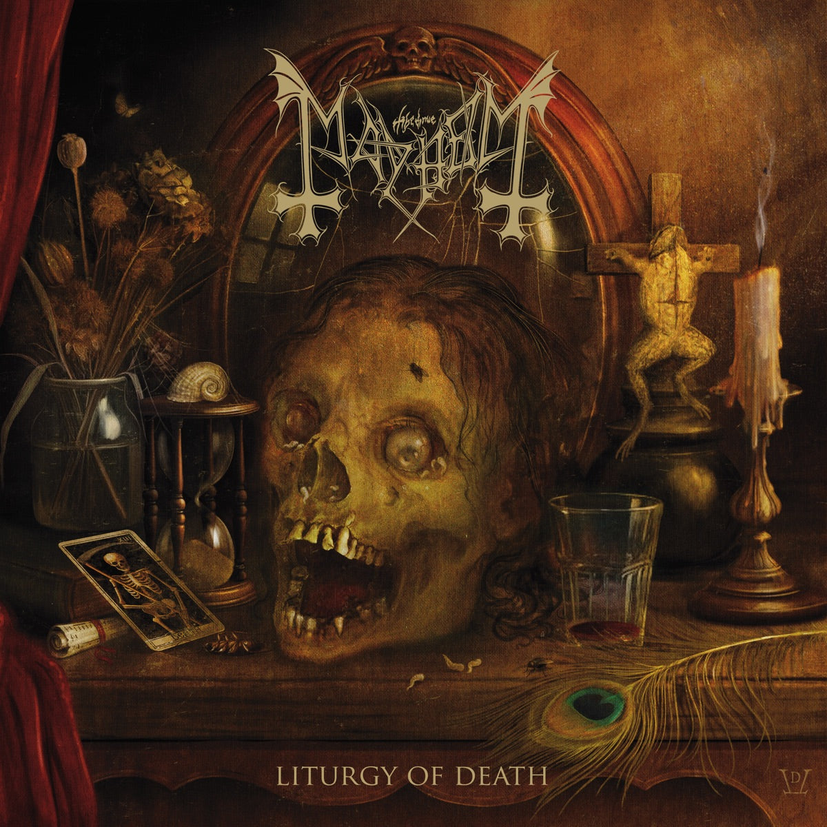 Mayhem — Liturgy of Death, vinyl LP album cover