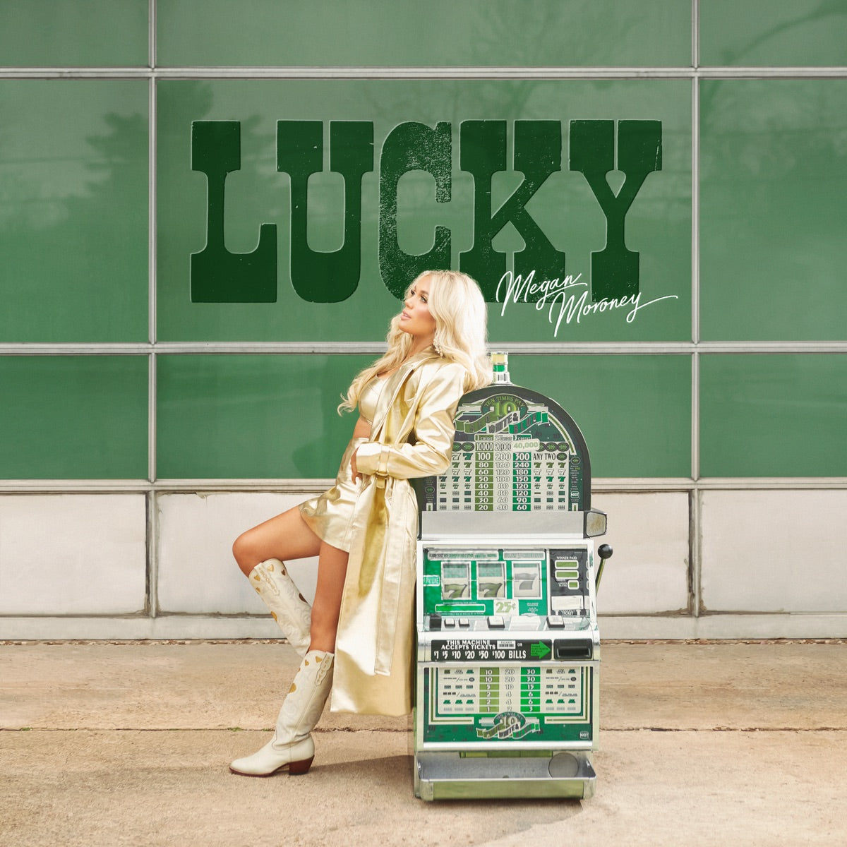 Megan Moroney — Lucky, CD album cover