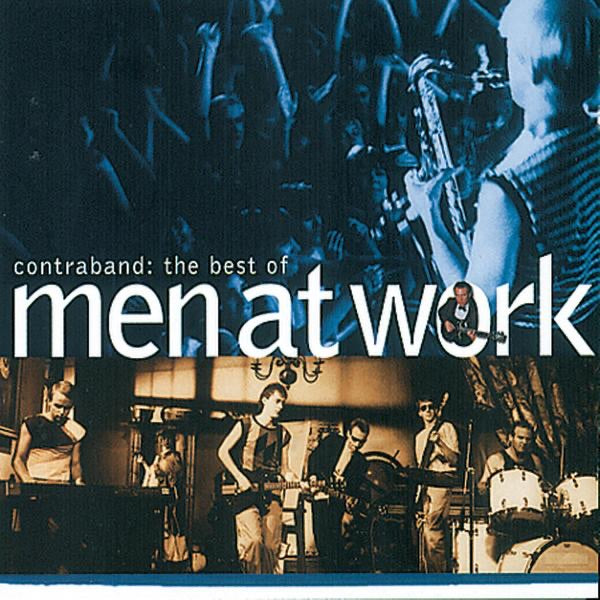 Men At Work — Contraband: The Best of Men At Work, 7-inch vinyl single album cover