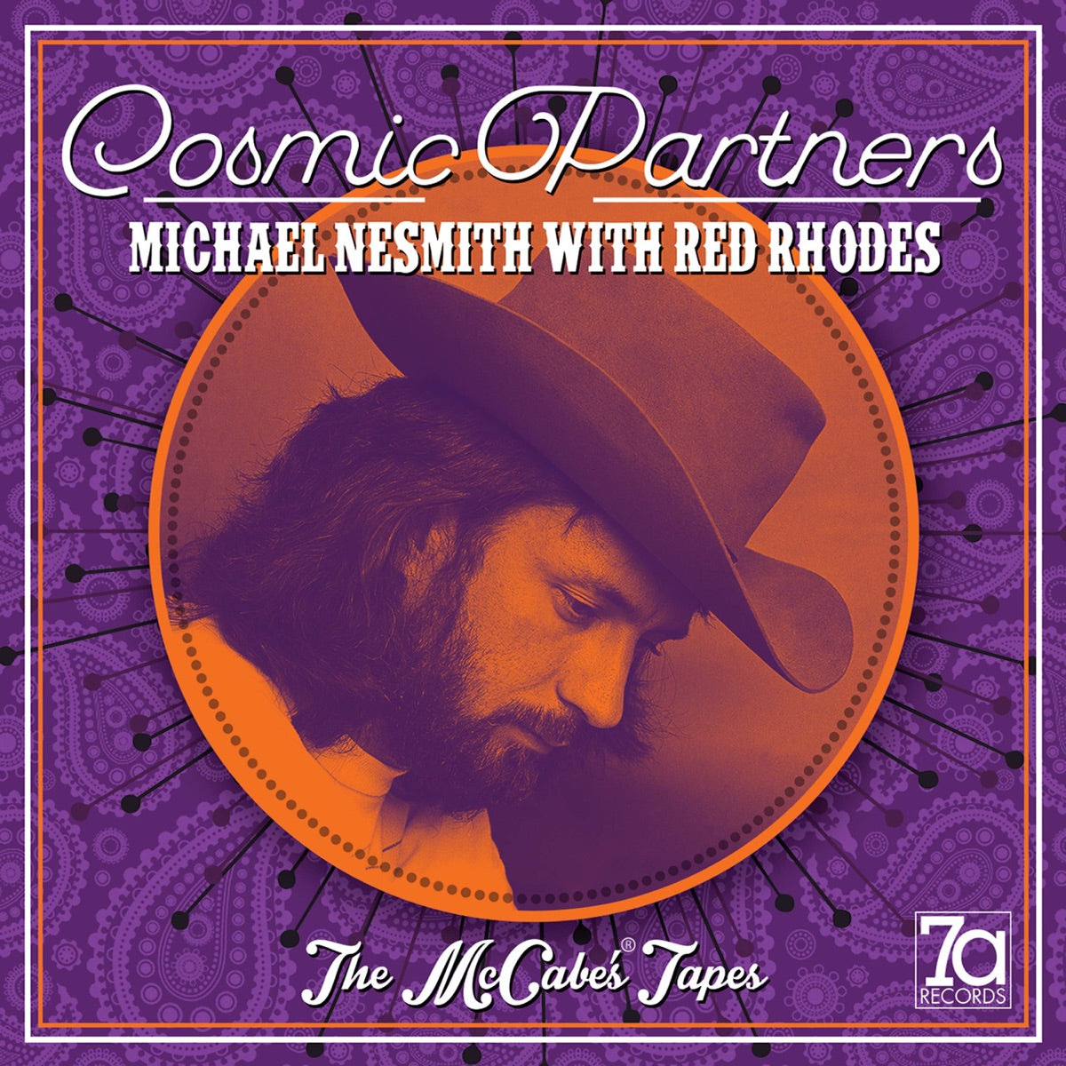 Michael Nesmith — Cosmic Partners - The McCabe's Tapes (Live) [feat. Red Rhodes], vinyl LP album cover