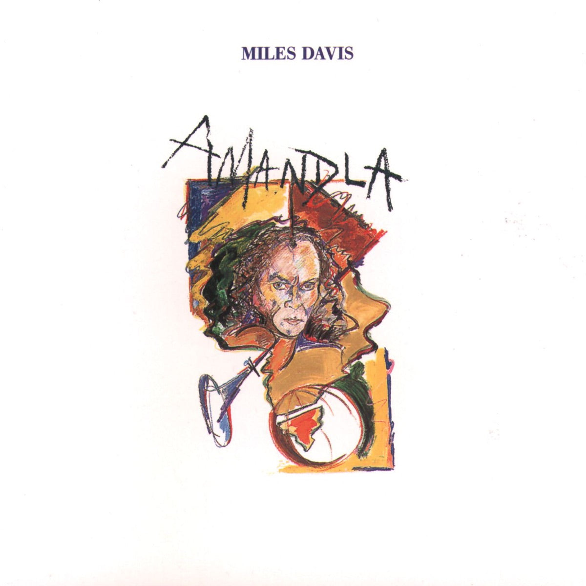 Miles Davis — Amandla, vinyl LP album cover
