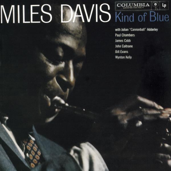 Miles Davis — Kind of Blue, vinyl LP album cover