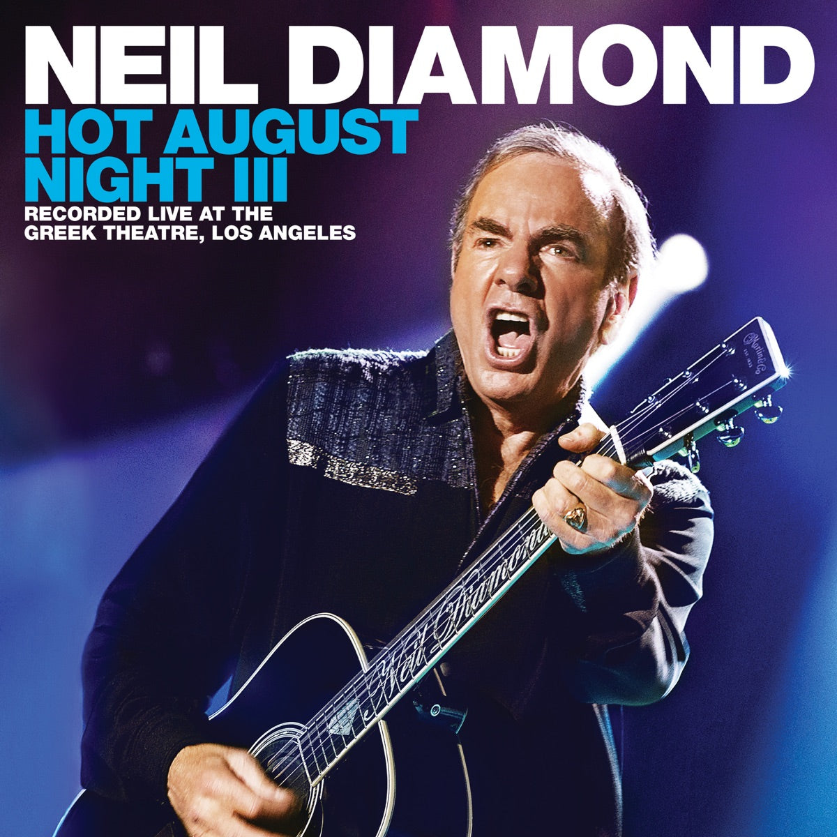 Neil Diamond — Hot August Night III, vinyl LP album cover
