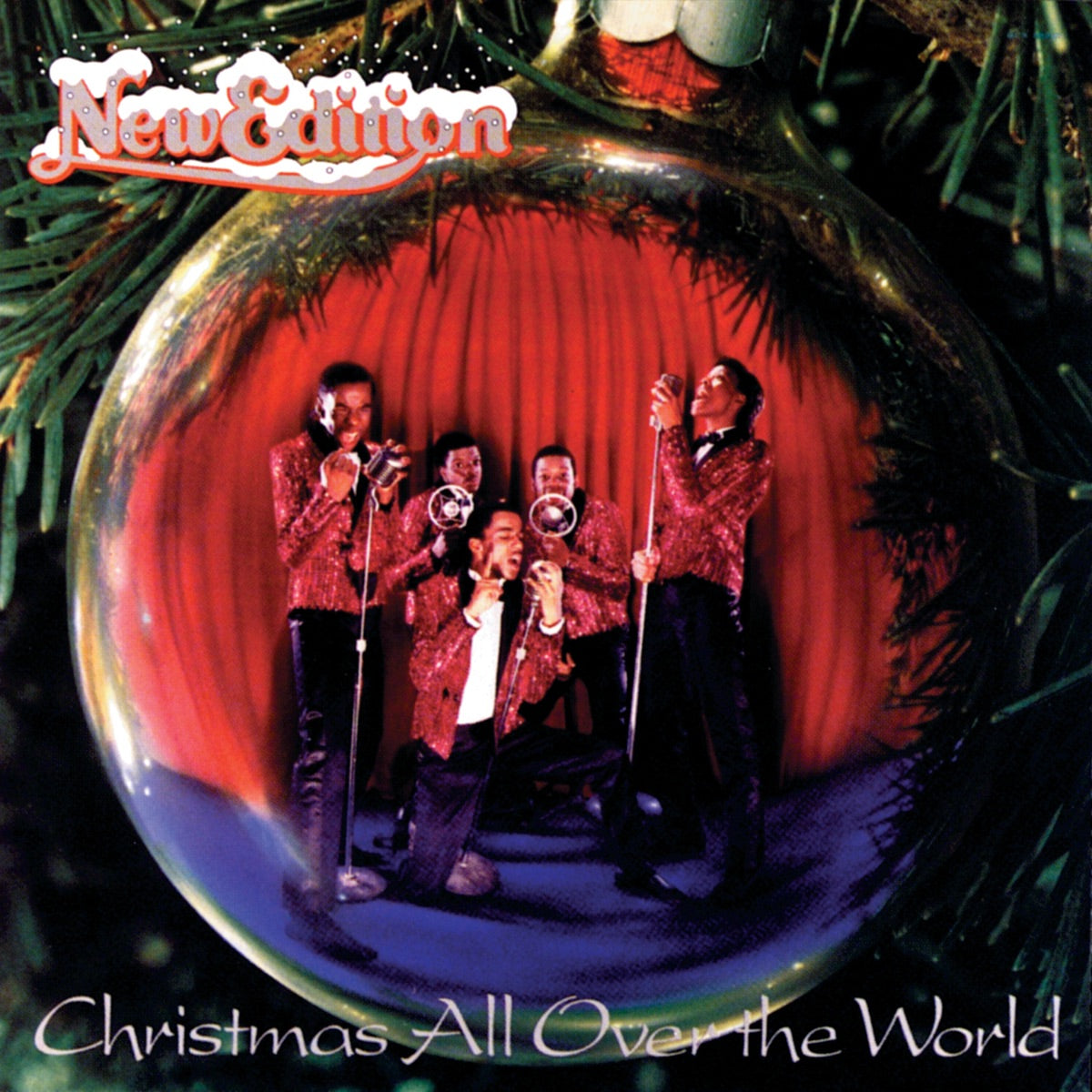 New Edition — Christmas All Over The World - EP, vinyl LP album cover
