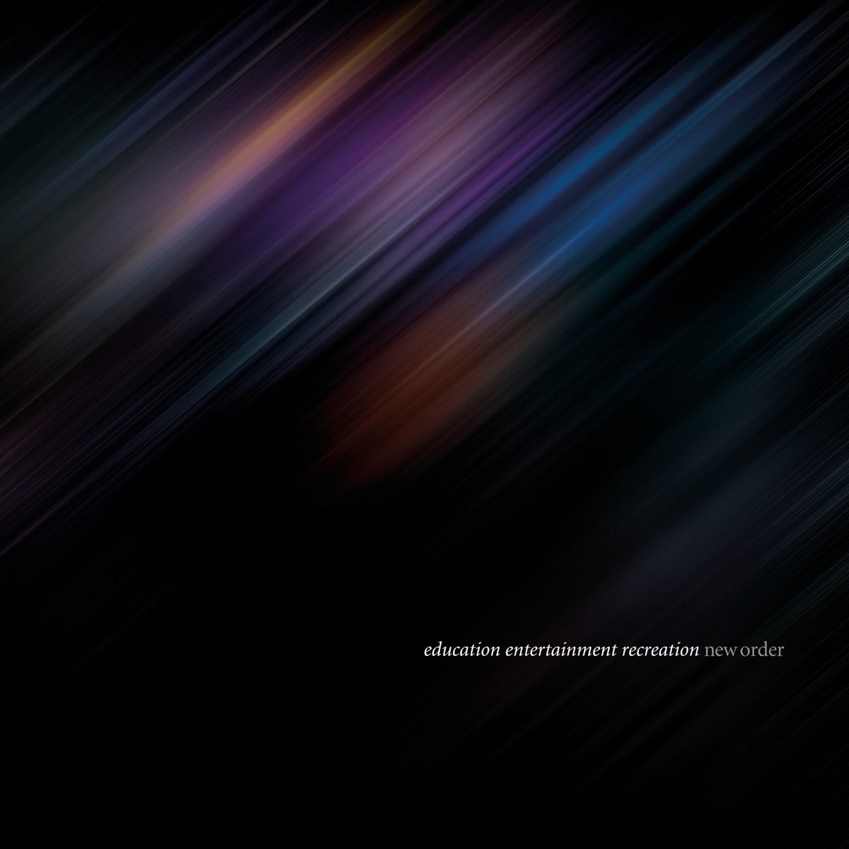 New Order — Education, Entertainment, Recreation (Live), vinyl LP album cover