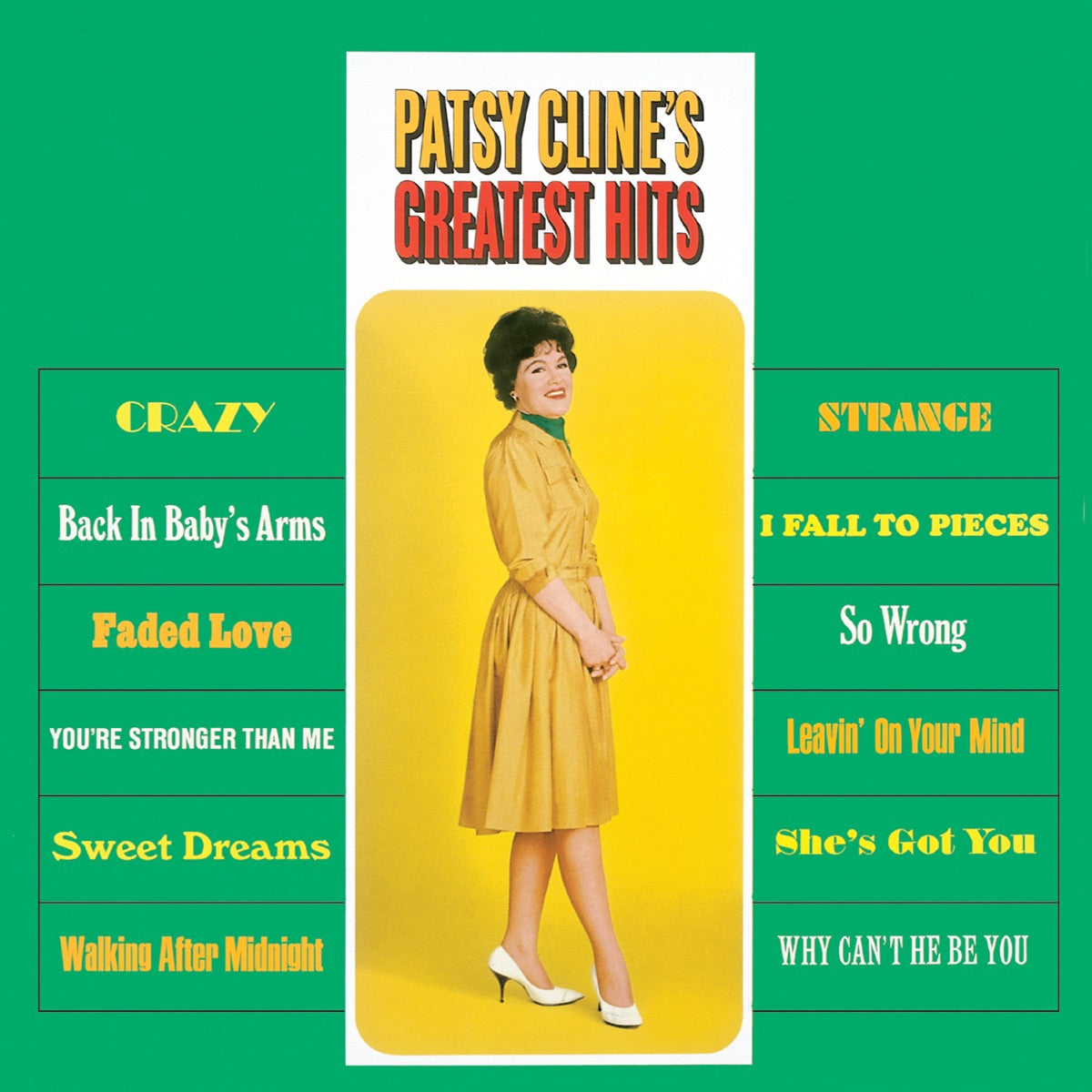 Patsy Cline — Patsy Cline's Greatest Hits, vinyl LP album cover