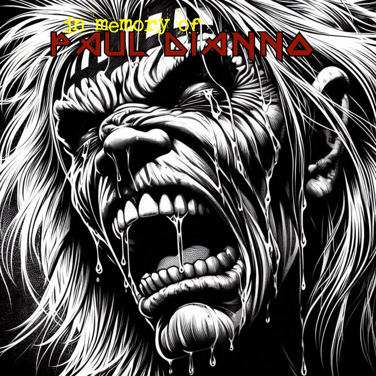 Paul Di'Anno — In Memory Of, vinyl LP album cover