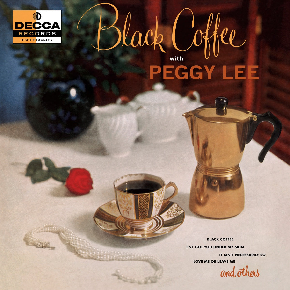 Peggy Lee — Black Coffee with Peggy Lee, vinyl LP album cover