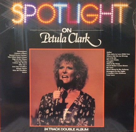 Petula Clark — Spotlight On Petula Clark, vinyl LP album cover