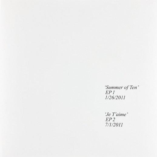 Porches — Summer Of Ten + Je T'aime, vinyl LP album cover