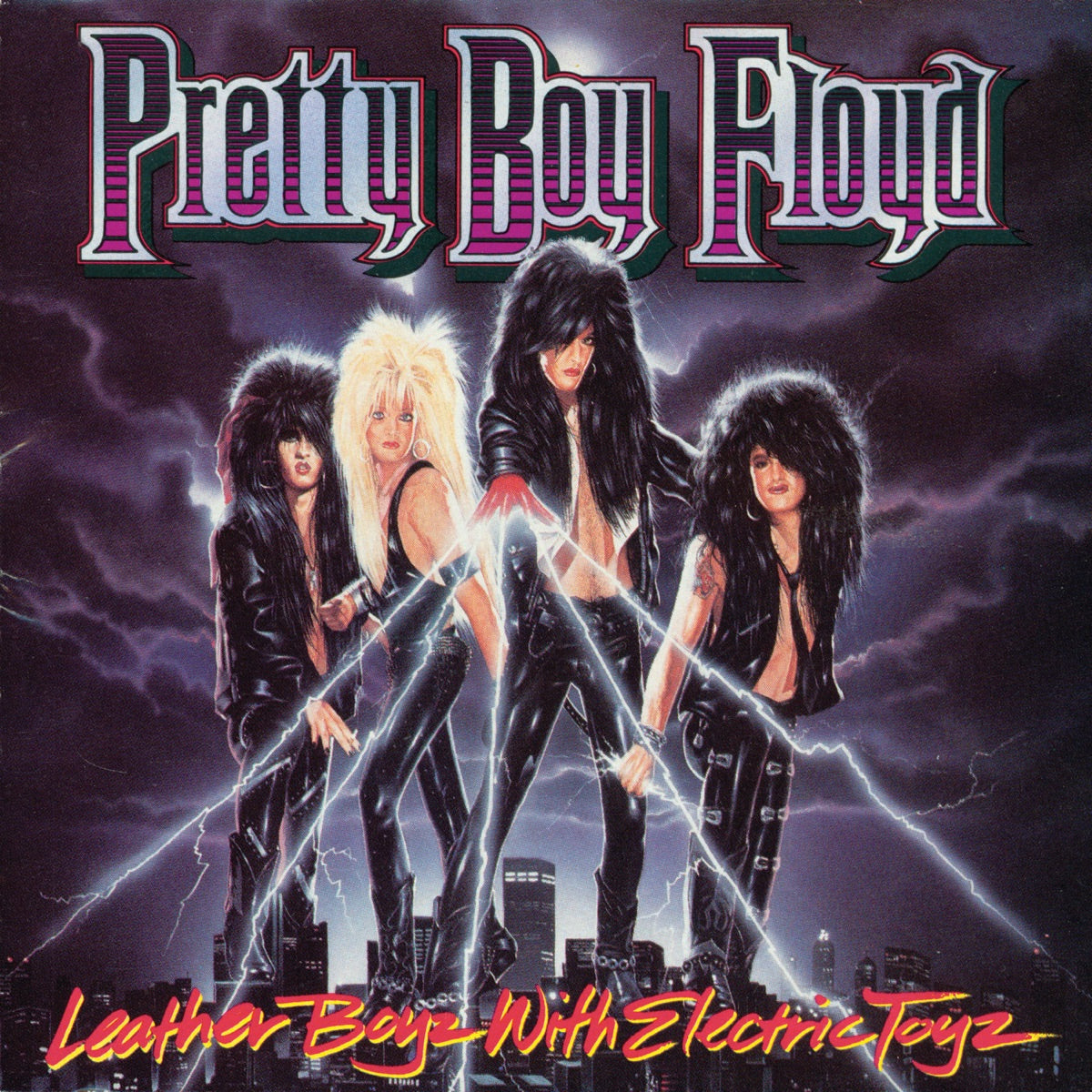 Pretty Boy Floyd — Leather Boyz With Electric Toyz, vinyl LP album cover