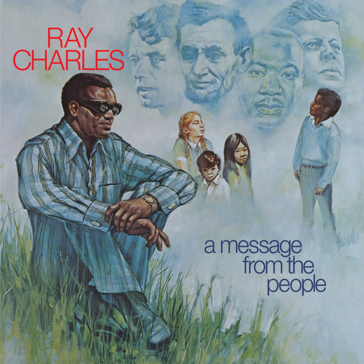 Ray Charles — A Message From The People, vinyl LP album cover