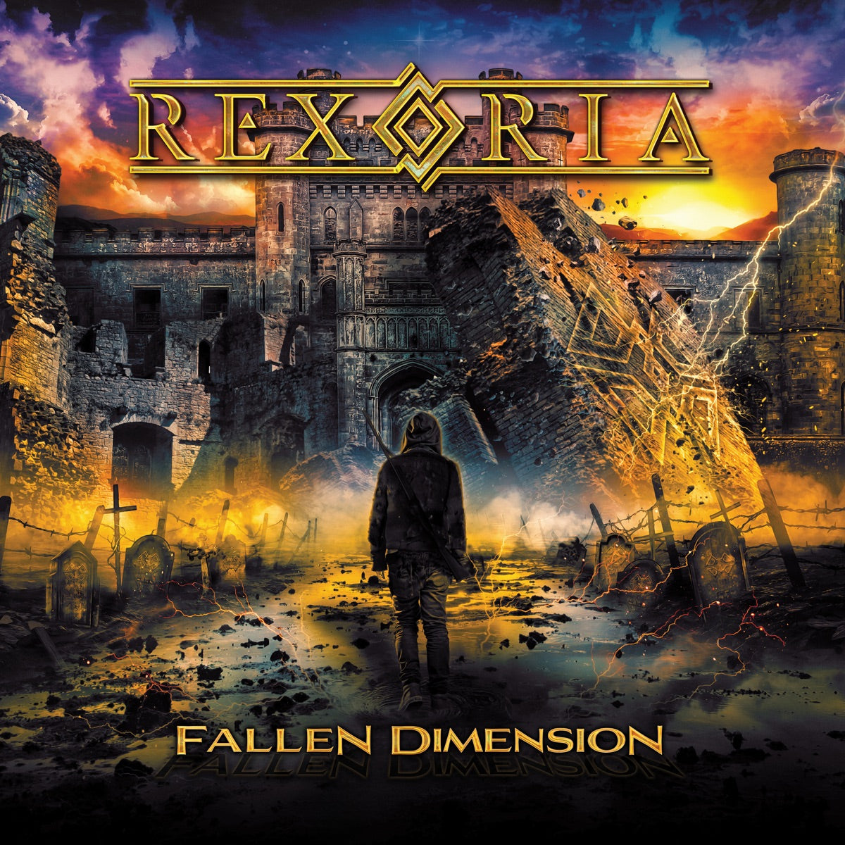 REXORIA — Fallen Dimension, vinyl LP album cover