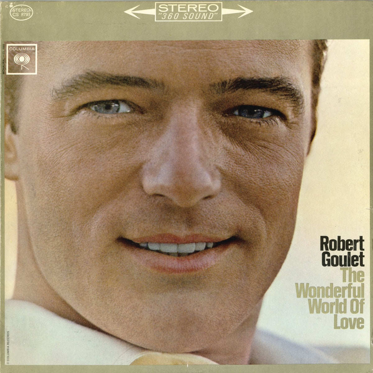 Robert Goulet — The Wonderful World of Love, vinyl LP album cover