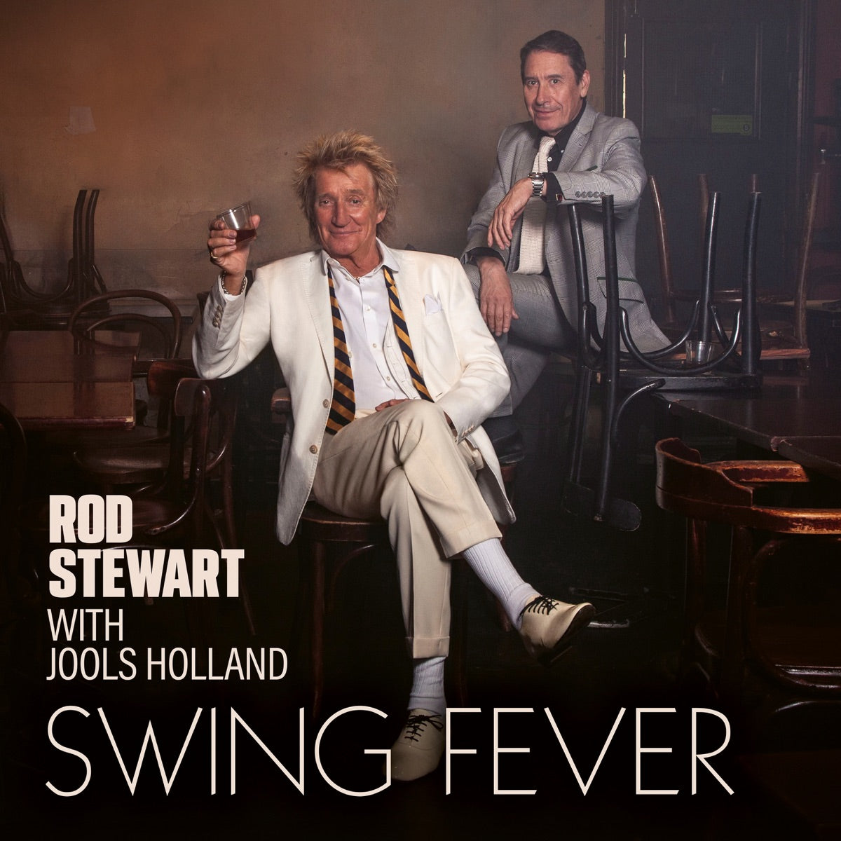 Rod Stewart & Jools Holland — Swing Fever, vinyl LP album cover