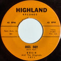 Rosie And The Originals* — Angel Baby / Give Me Love, 7-inch vinyl single album cover