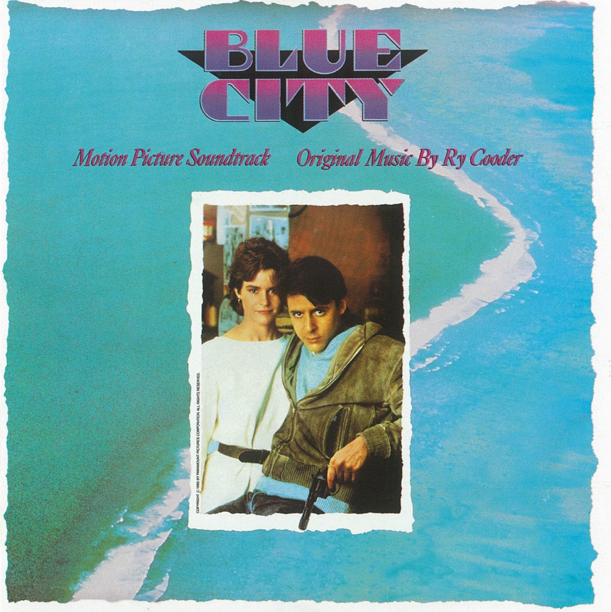 Ry Cooder — Blue City (Original Motion Picture Soundtrack), vinyl LP album cover