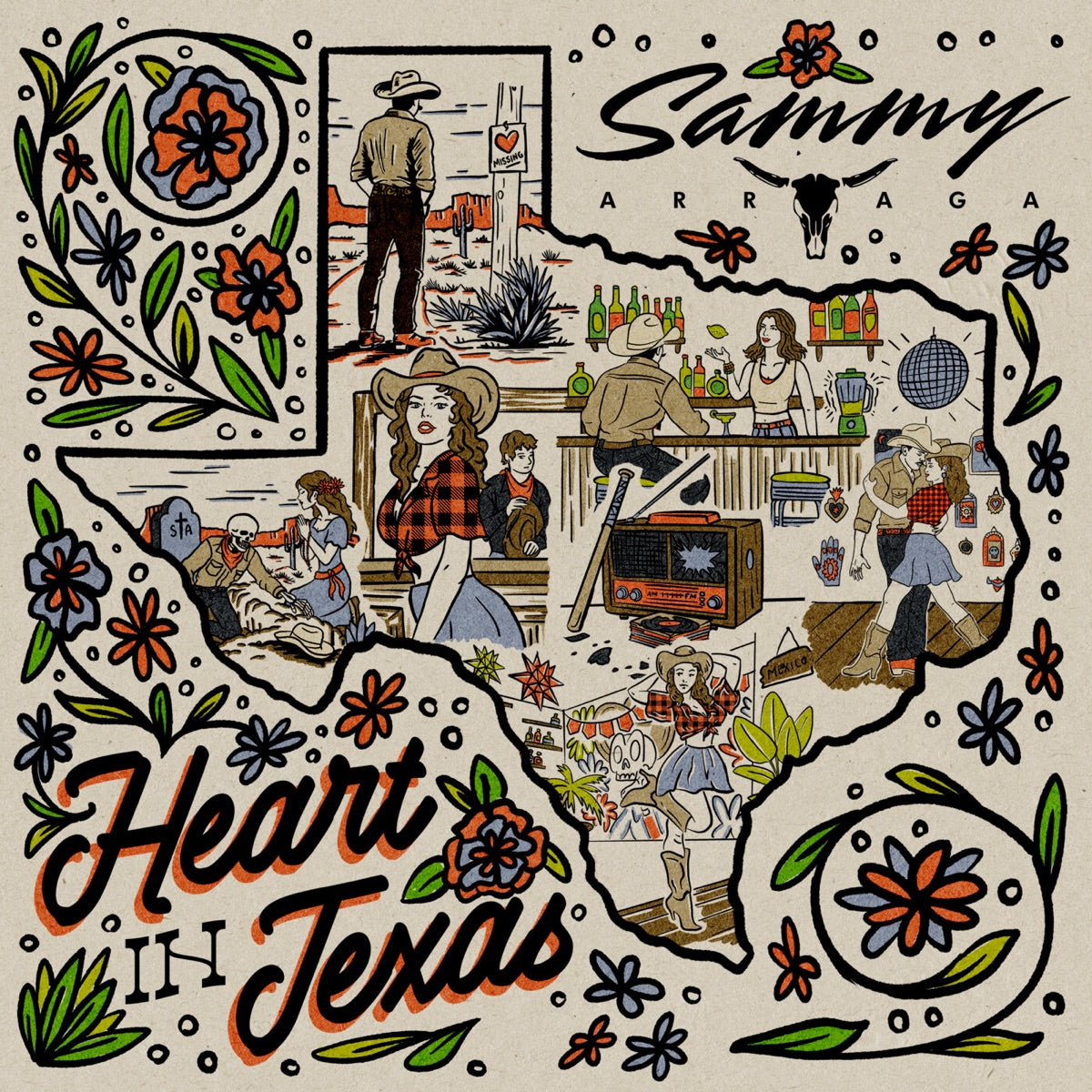 Sammy Arriaga — Heart in Texas, CD album cover