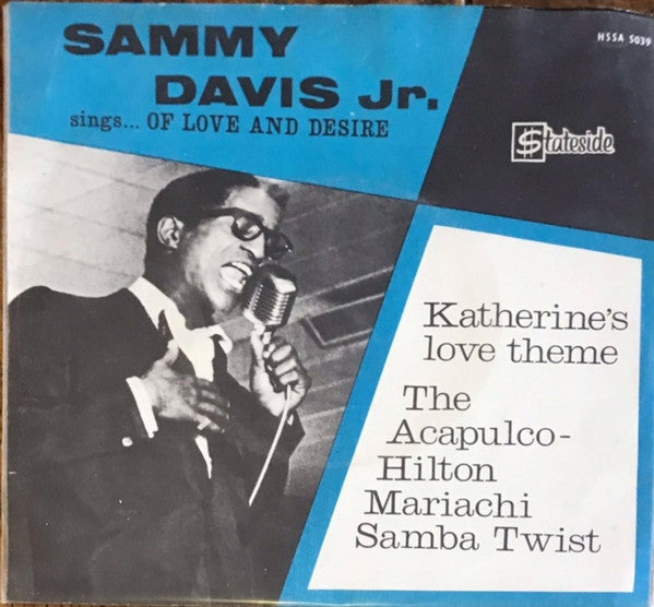 Sammy Davis Jr. — Sings... Of Love And Desire, vinyl LP album cover