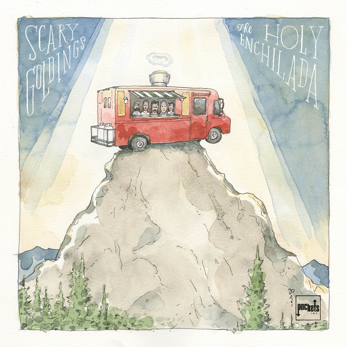 Scary Goldings — The Holy Enchilada, vinyl LP album cover
