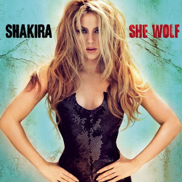 Shakira — She Wolf (Deluxe Version), vinyl LP album cover