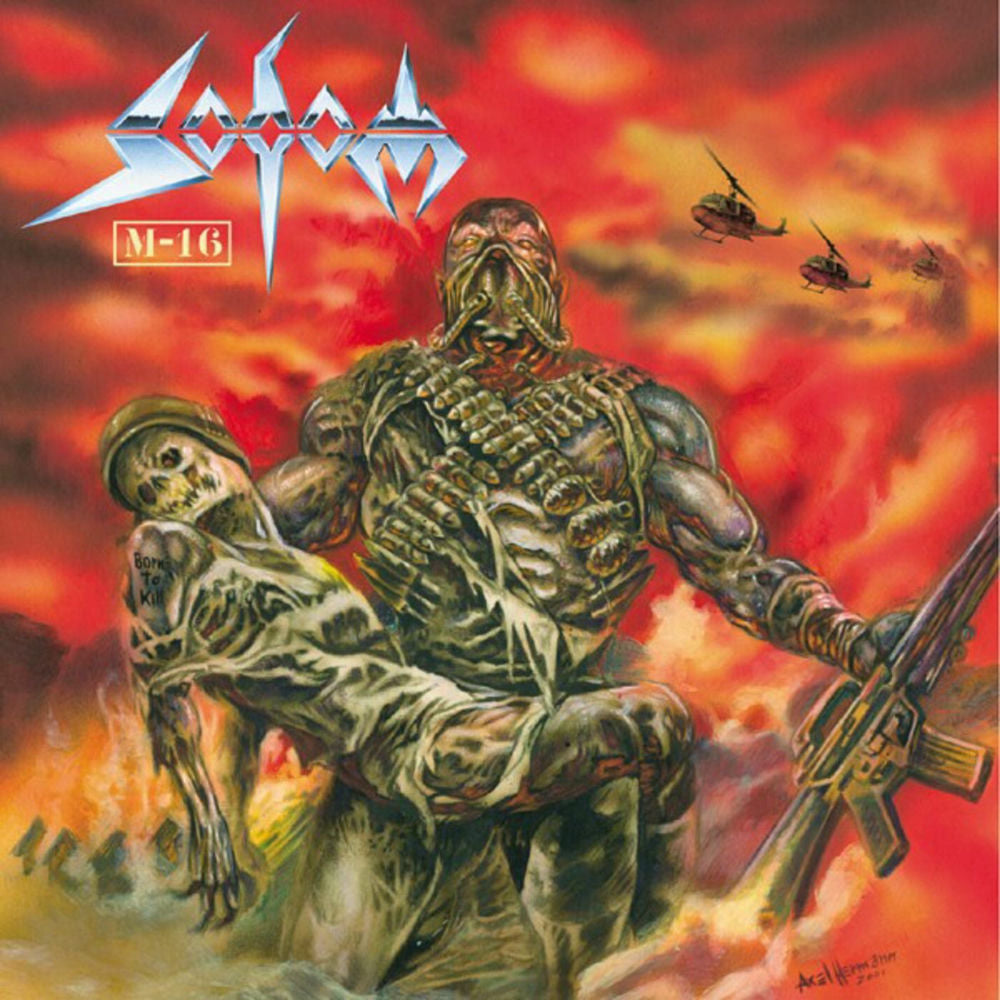 Sodom — M-16, vinyl LP album cover