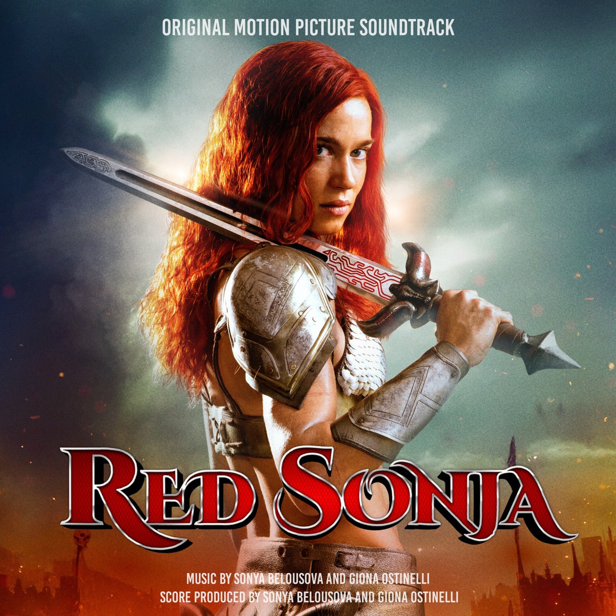Sonya Belousova & Giona Ostinelli — Red Sonja (Original Motion Picture Soundtrack), vinyl LP album cover