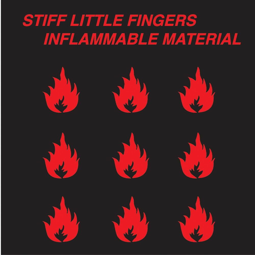 Stiff Little Fingers — Inflammable Material, vinyl LP album cover