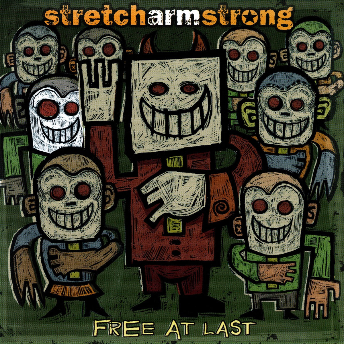 Stretch Arm Strong — Free at Last, vinyl LP album cover