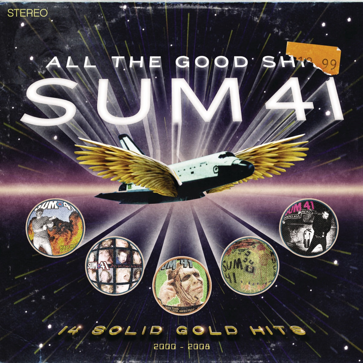 Sum 41 — All the Good Sh**: 14 Solid Gold Hits 2000-2008 (Deluxe Edition), vinyl LP album cover