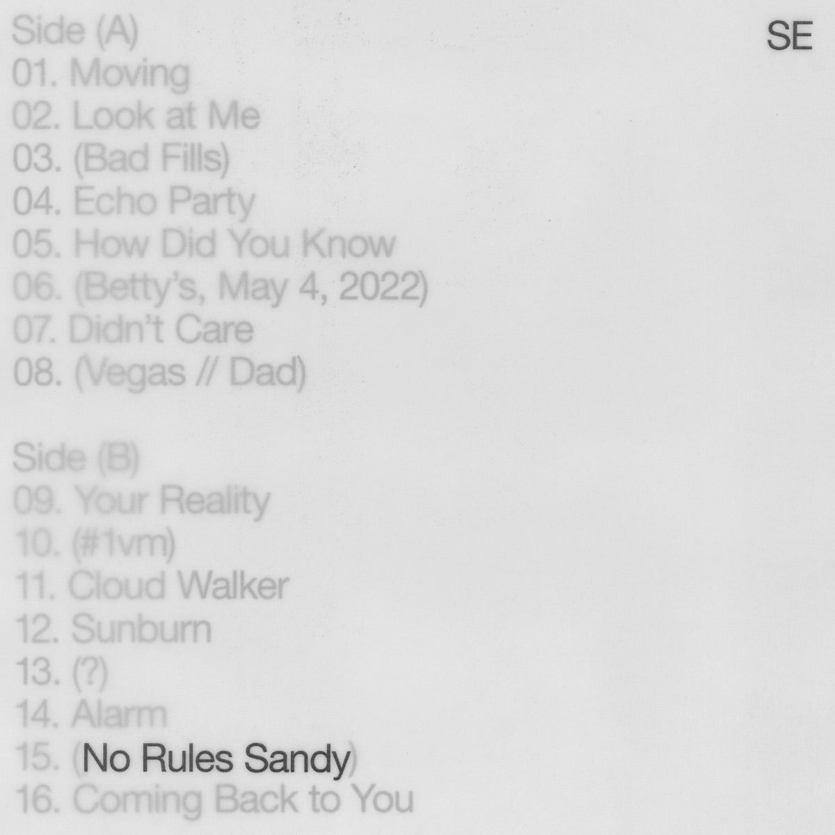 Sylvan Esso — No Rules Sandy, vinyl LP album cover
