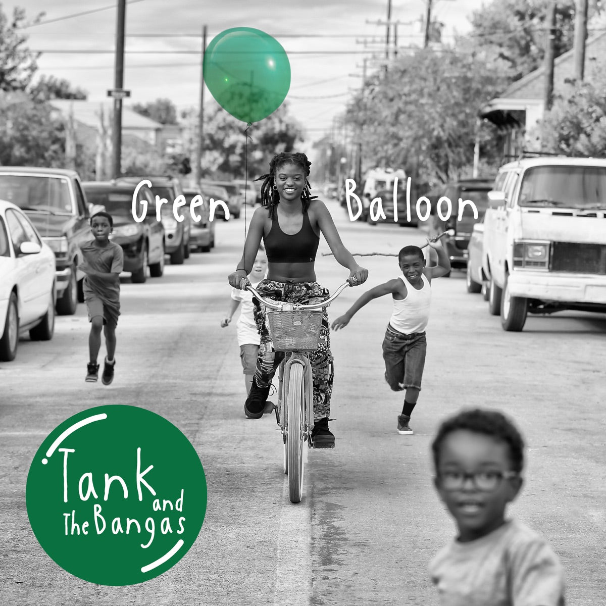Tank and the Bangas — Green Balloon, vinyl LP album cover