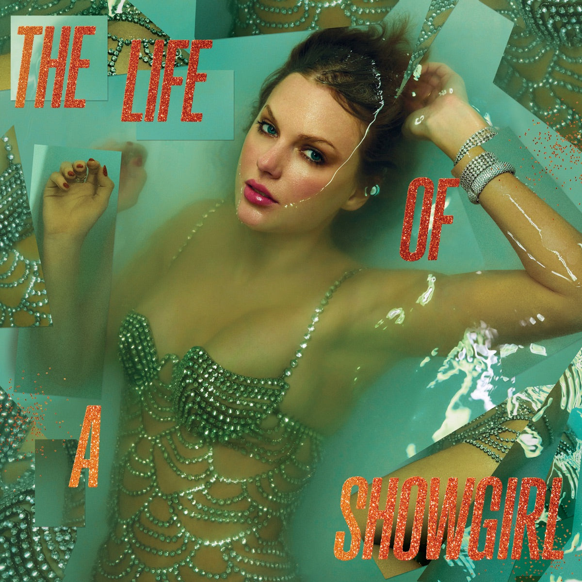 Taylor Swift — The Life of a Showgirl, vinyl LP album cover