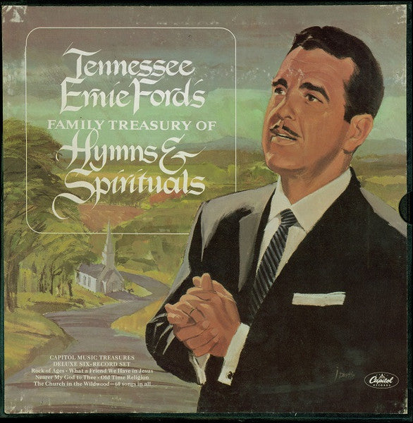 Tennessee Ernie Ford — Family Treasury Of Hymns & Spirituals, vinyl LP album cover