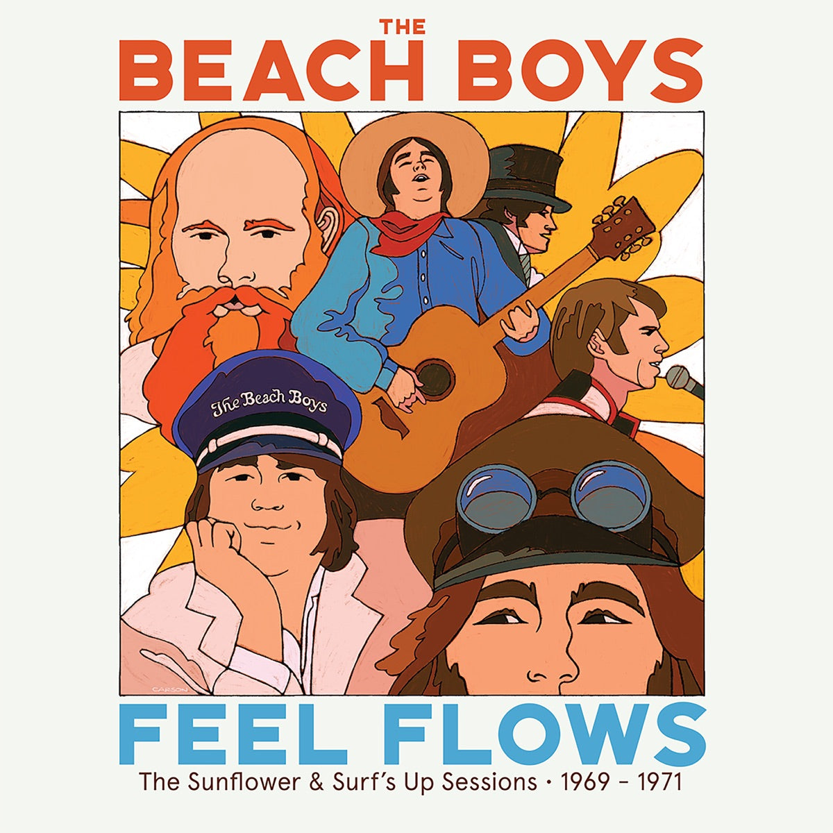 The Beach Boys — "Feel Flows" The Sunflower & Surf’s Up Sessions 1969-1971 (Super Deluxe), vinyl LP album cover