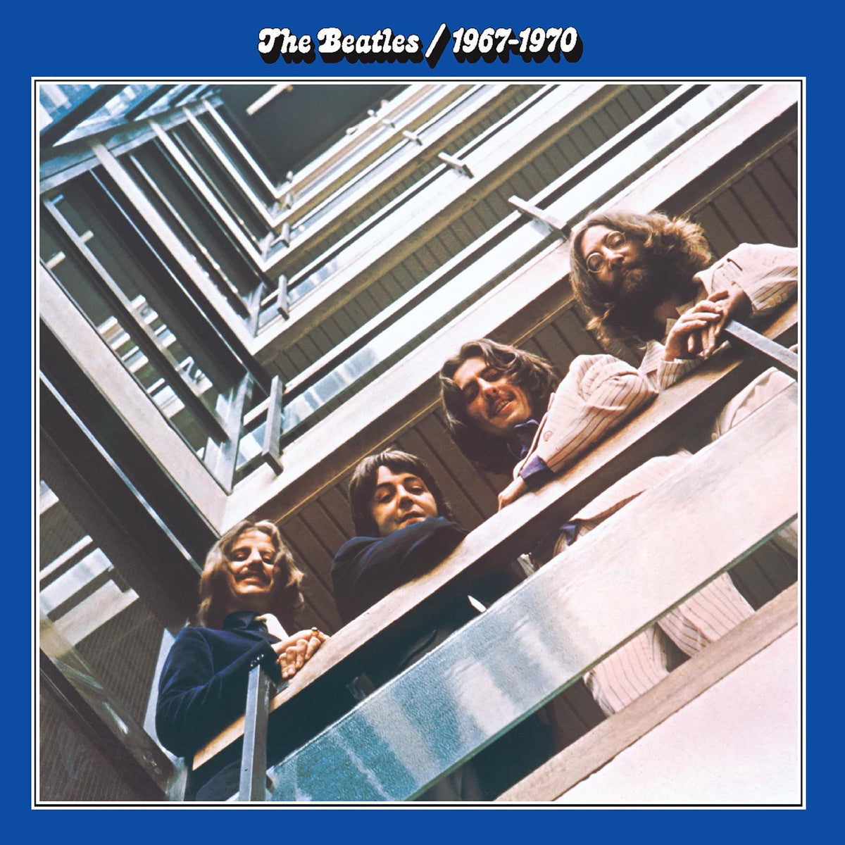 The Beatles — The Beatles 1967-1970 (The Blue Album), 7-inch vinyl single album cover