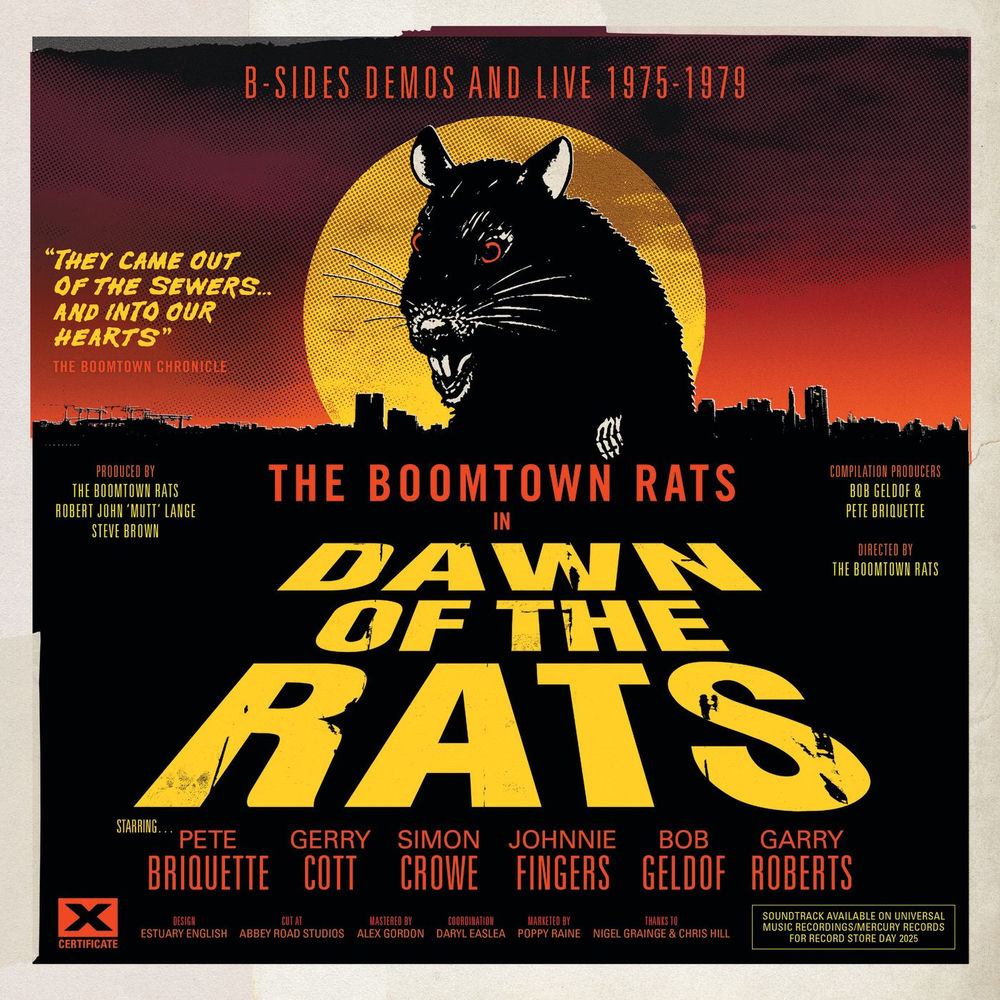 The Boomtown Rats — Dawn Of The Rats: B-Sides, Demos And Live 1975-1979, vinyl LP album cover