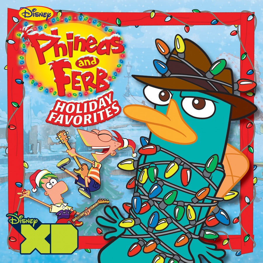 The Cast of Phineas and Ferb — Phineas and Ferb Holiday Favorites, vinyl LP album cover