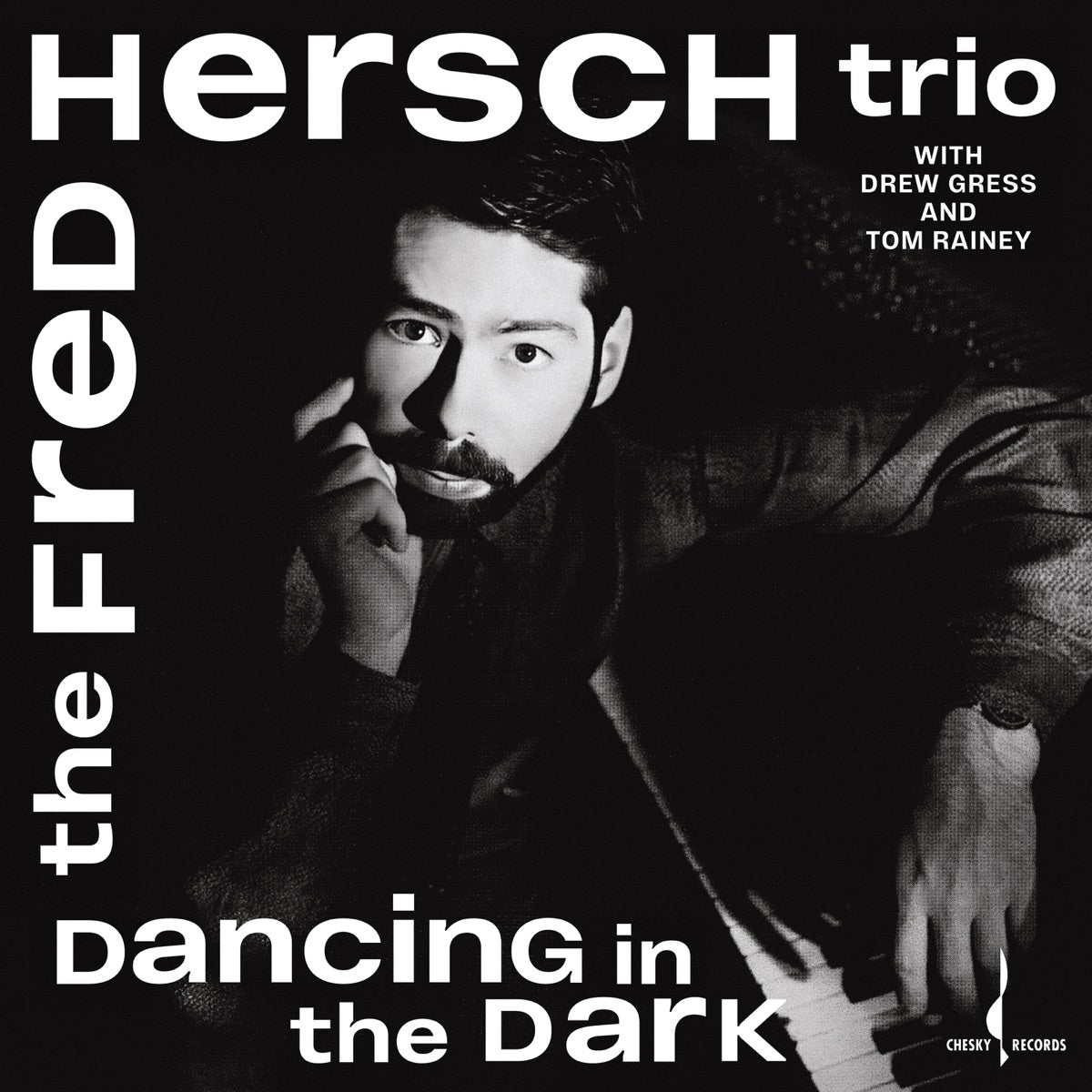 The Fred Hersch Trio, Fred Hersch, Drew Gress & Tom Rainey — Dancing In The Dark, vinyl LP album cover