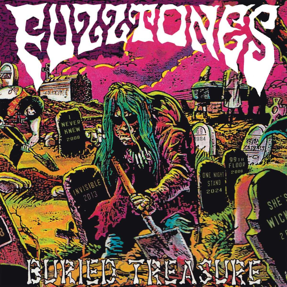 The Fuzztones — Buried Treasure, vinyl LP album cover