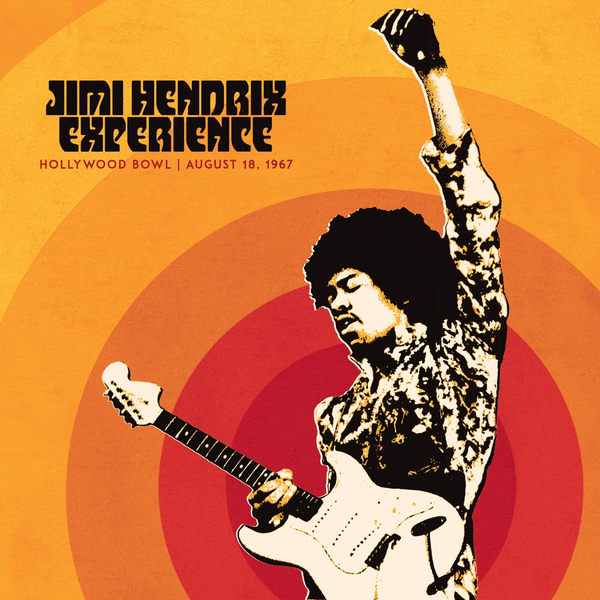 The Jimi Hendrix Experience — Jimi Hendrix Experience: Live At The Hollywood Bowl: August 18, 1967, vinyl LP album cover