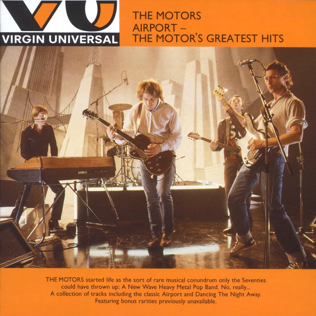 The Motors — Airport - The Motors Greatest Hits, 7-inch vinyl single album cover